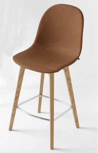 Sgabello ACADEMY WOOD BASSO Gambe Legno by Connubia