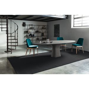 Tavolo PODIUM con Piano Ellittico 200 cm by Bontempi