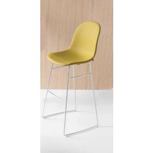 Sgabello ACADEMY ALTO Gambe Metallo by Connubia