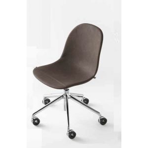 Sedia ACADEMY Alluminio Ruote in Gomma by Connubia