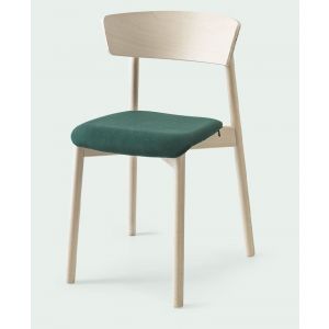 Sedia CLELIA con seduta Tessuto by Connubia