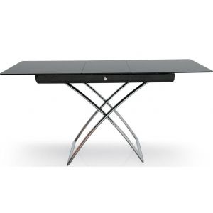 Tavolo MAGIC-J REGOLABILE ALTEZZA TOP VETRO by Connubia